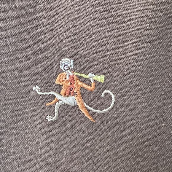 VTG Plaza South Petite Women's Size 16P Dressy Dancing Monkeys Fully Lined Crop - Picture 7 of 12